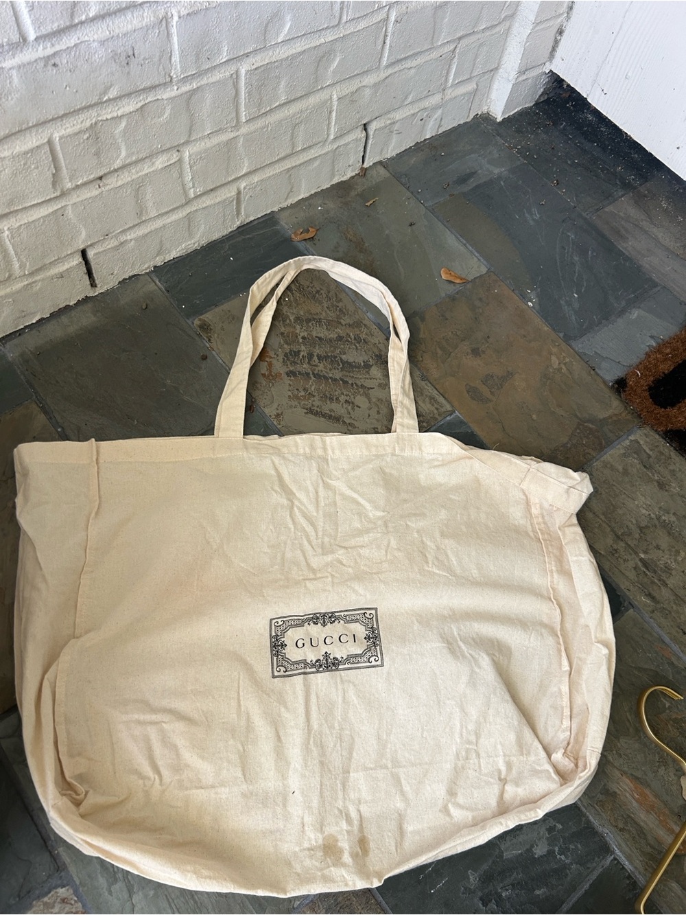 Gucci large canvas bag reusable tote